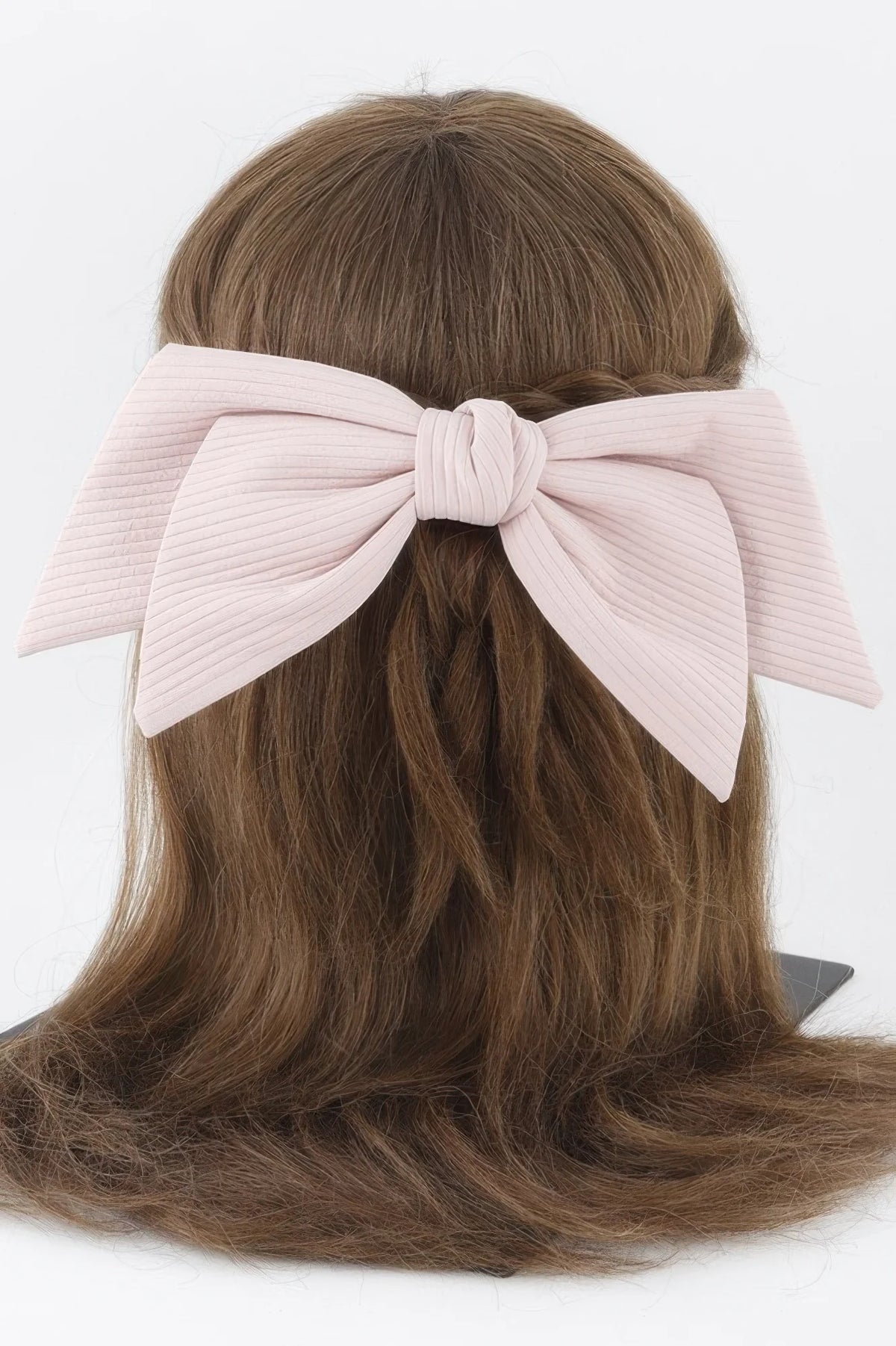 Hair Clip, Lined Ribbon Bow – image 3