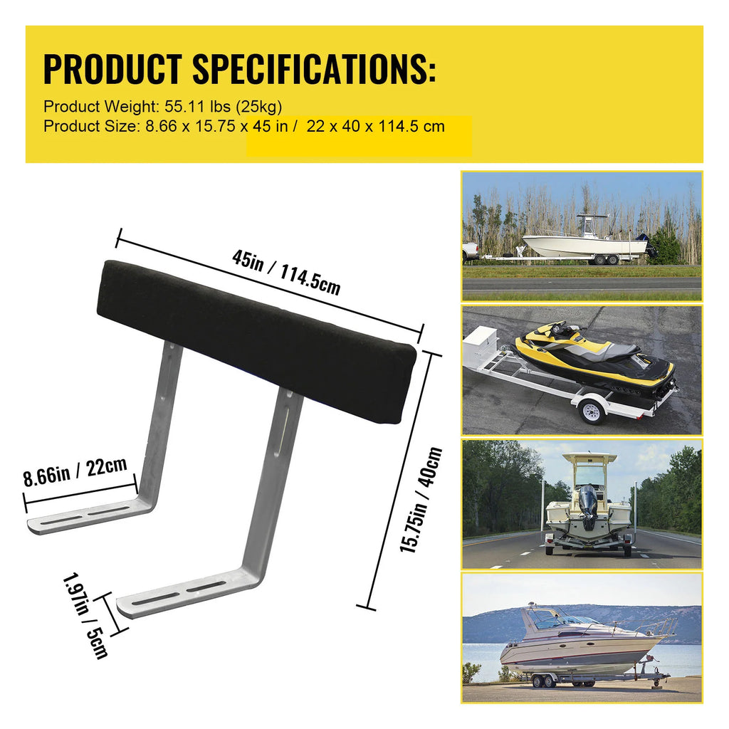 Boat Trailer Guide-Ons with 48 in Carpeted Boards, 2-Pack – image 7