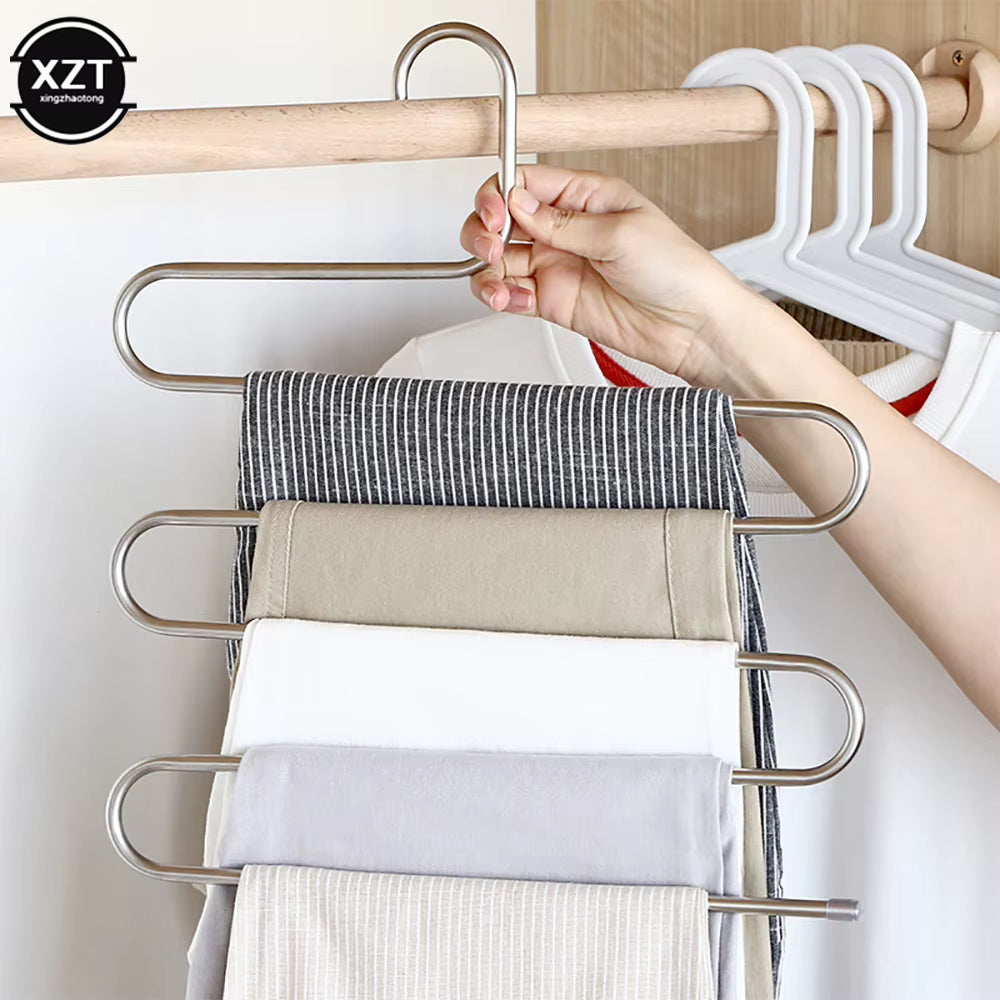 Pants Hanger Rack - S-Type Stainless Steel, 5 Layer – image 2