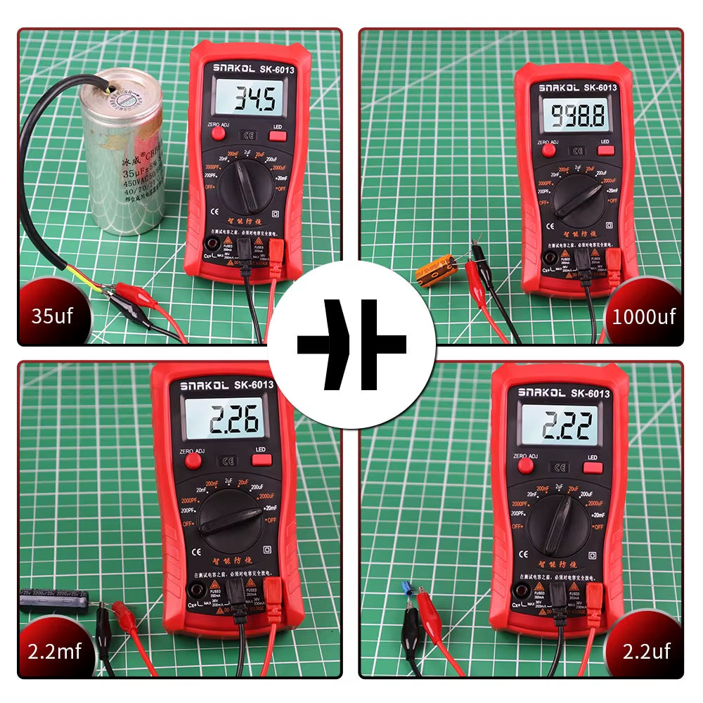 HVAC Capacitor Tester Digital Capacitance Meter 200pF-20000uF – image 4