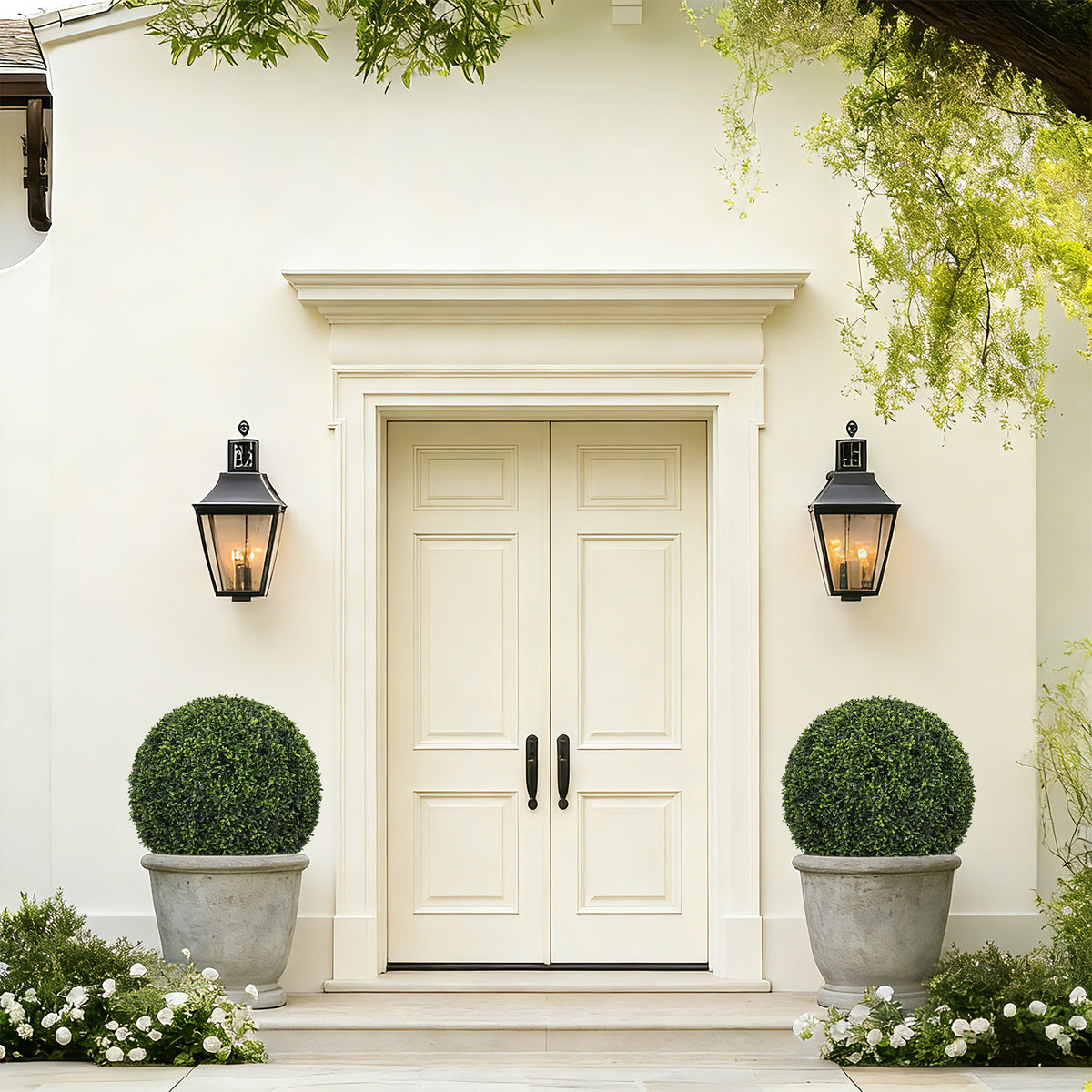 Artificial Boxwood Topiary Balls 2 Pack, 18.5 in Outdoor Decor – image 9