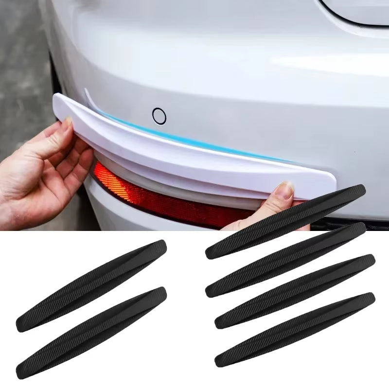 Car Bumper Guard Protector Strips - Universal Rubber Front & Rear Bumper Lip Guard