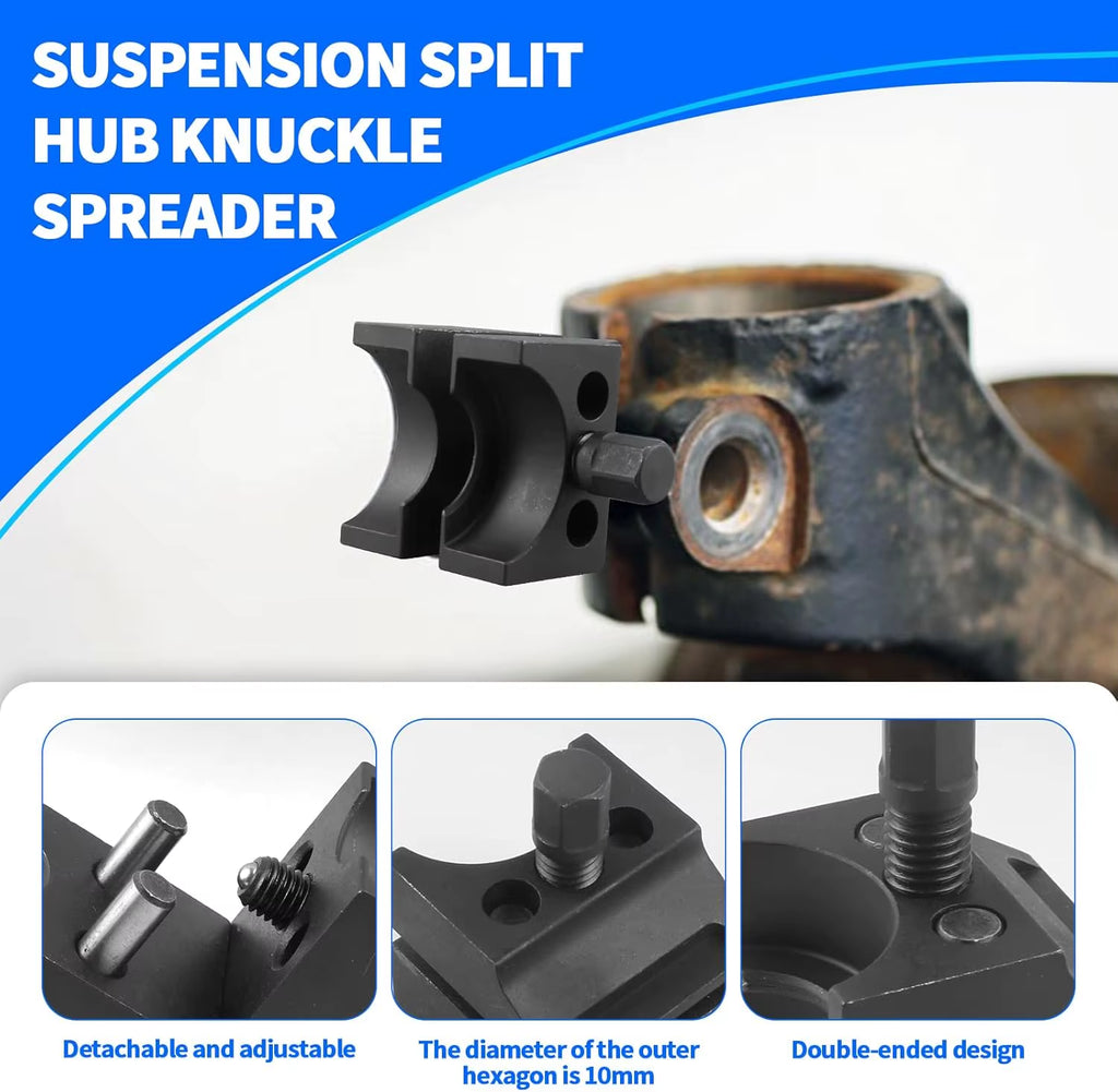 Universal Suspension Strut Split Hub Steering Knuckle Spreader Tool, Strut Spreader Tool Shock Absorber Strut Remover Tool