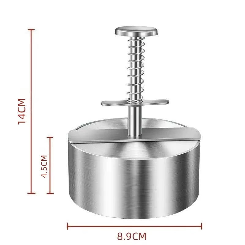 Stainless Steel Burger Press – Adjustable Patty Maker Mold – image 9