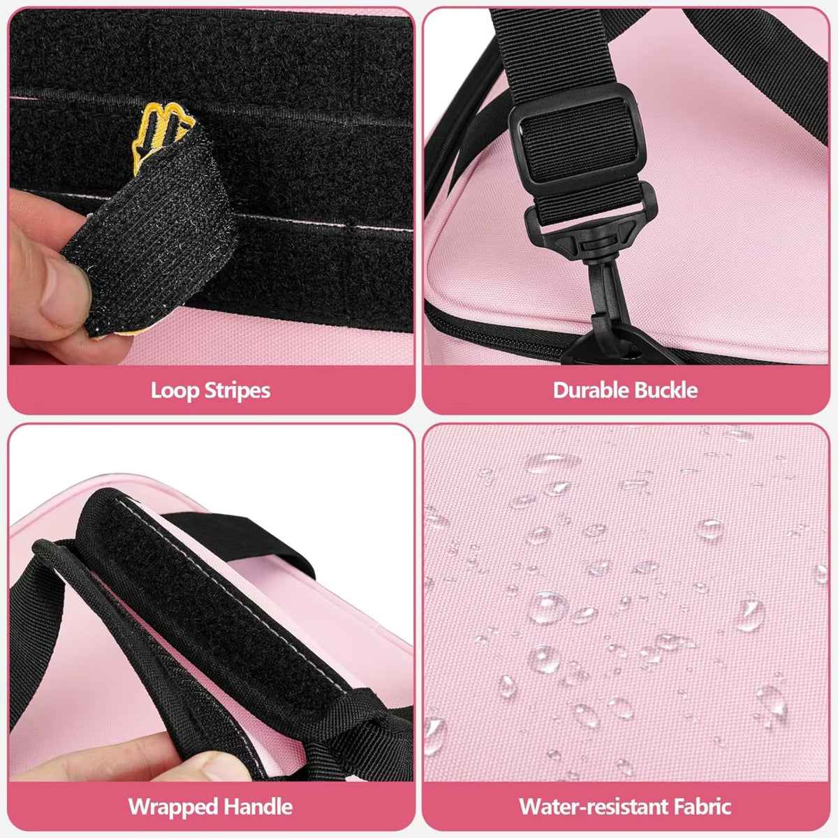 Pink Tool Bag Tote for Women, Construction Tool Organizer