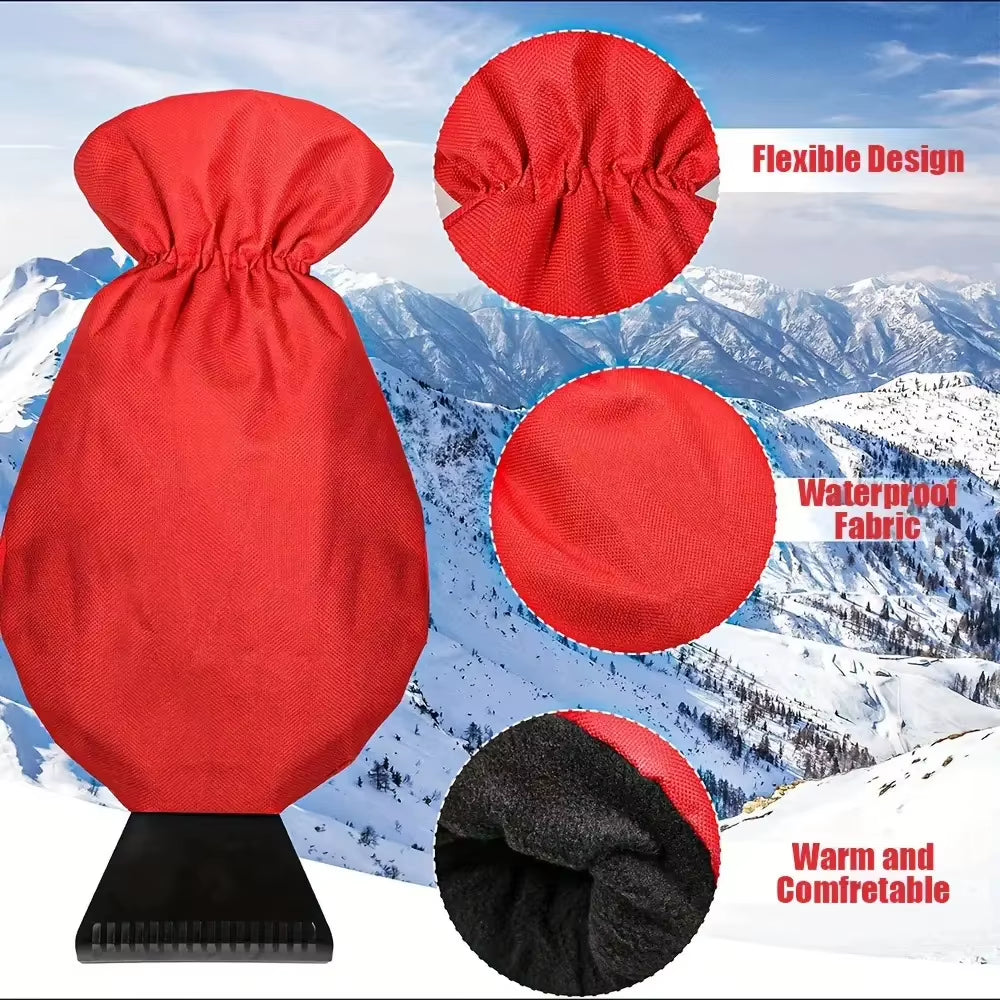 Ice Scraper with Glove – Windshield Snow Scraper and Thermal Mitt – image 3