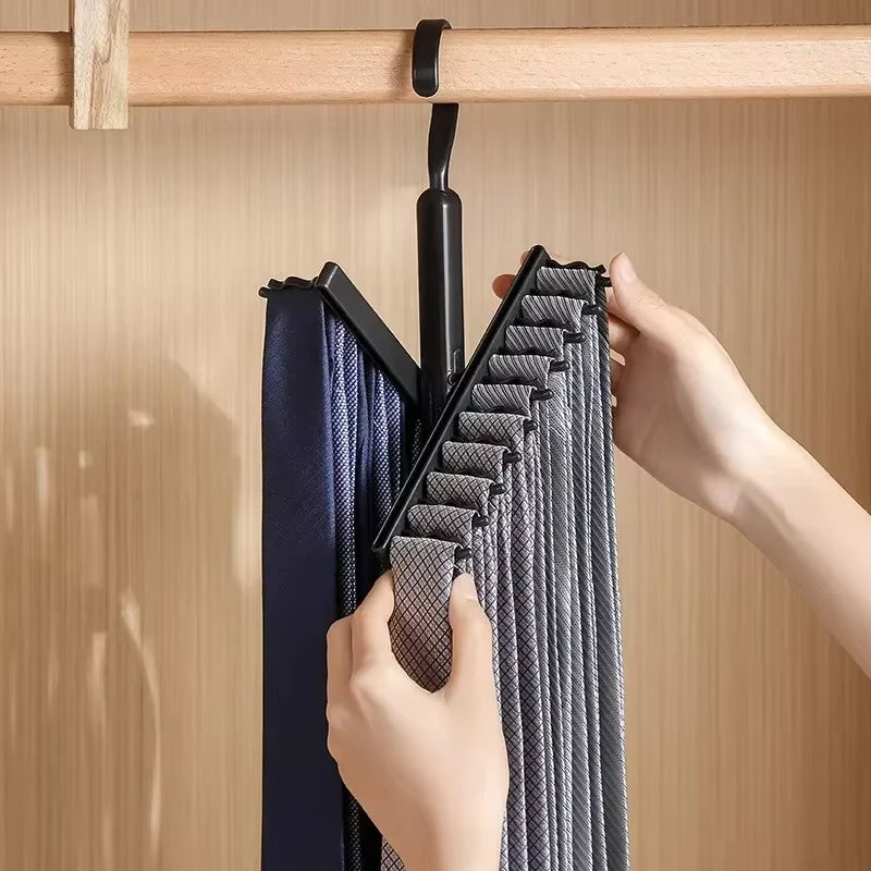 Tie Hanger – Rotating 20-Row Necktie and Belt Rack – image 3