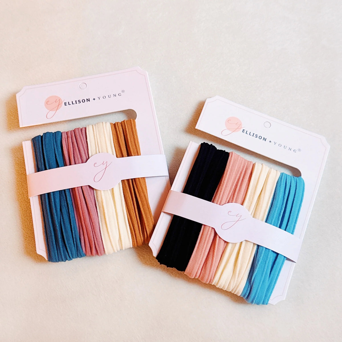Hair Ties – Soft Jersey Elastic Set of 8 – image 2