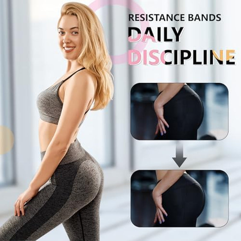 Resistance Bands Set, 4 Fabric Exercise Bands 14-60 lb – image 3
