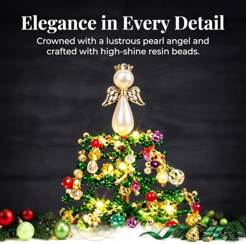 Beaded Christmas Tree Kit - DIY Crystal Craft Set for Adults – image 7