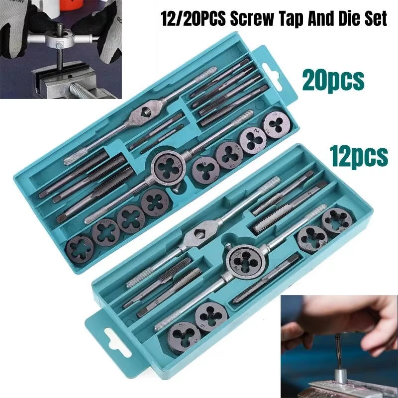 Tap and Die Set M3–M12 – Metric Threading Kit, 12 or 20 Pcs – image 6