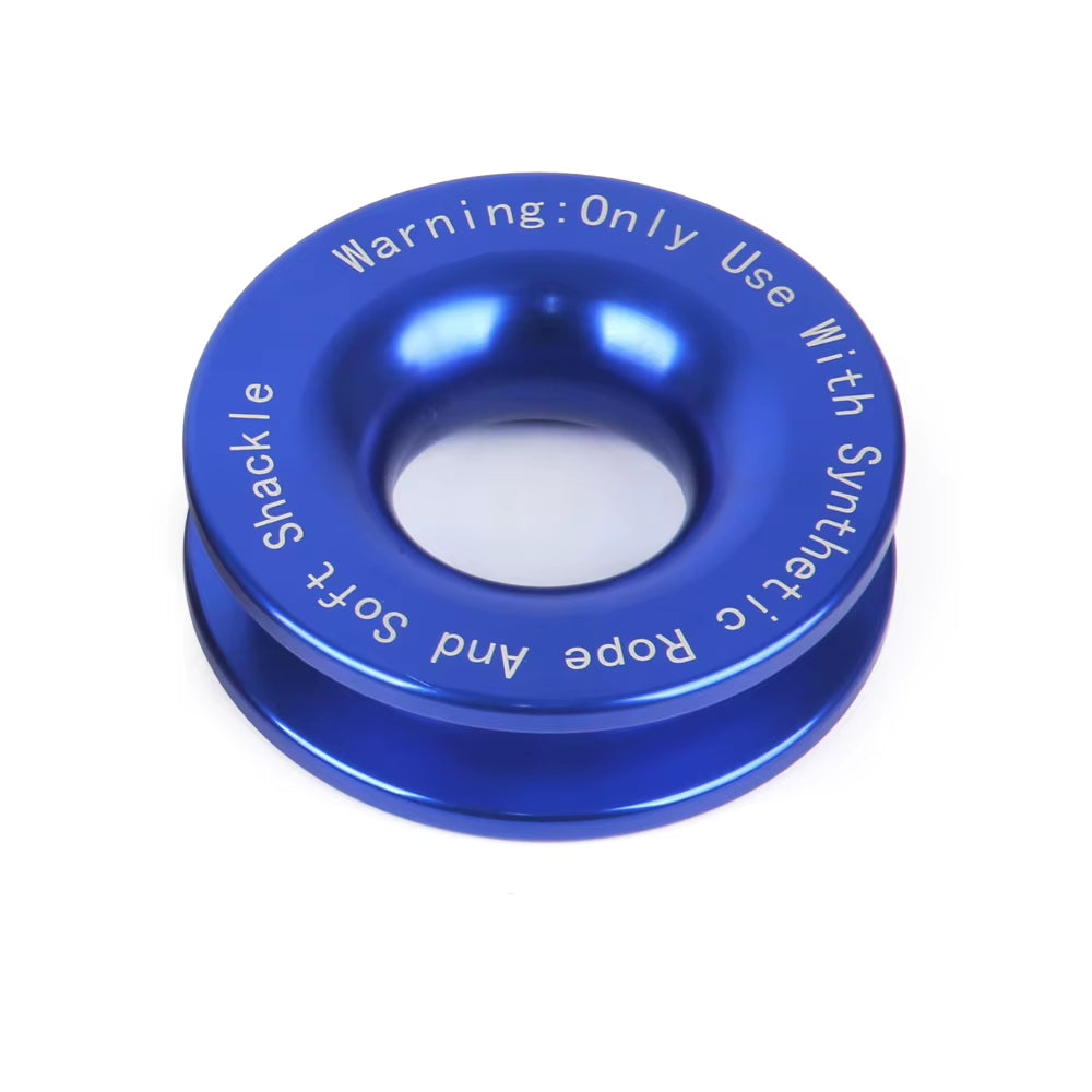 Towing Recovery Ring for Soft Shackles, 41,000 lb Aluminum