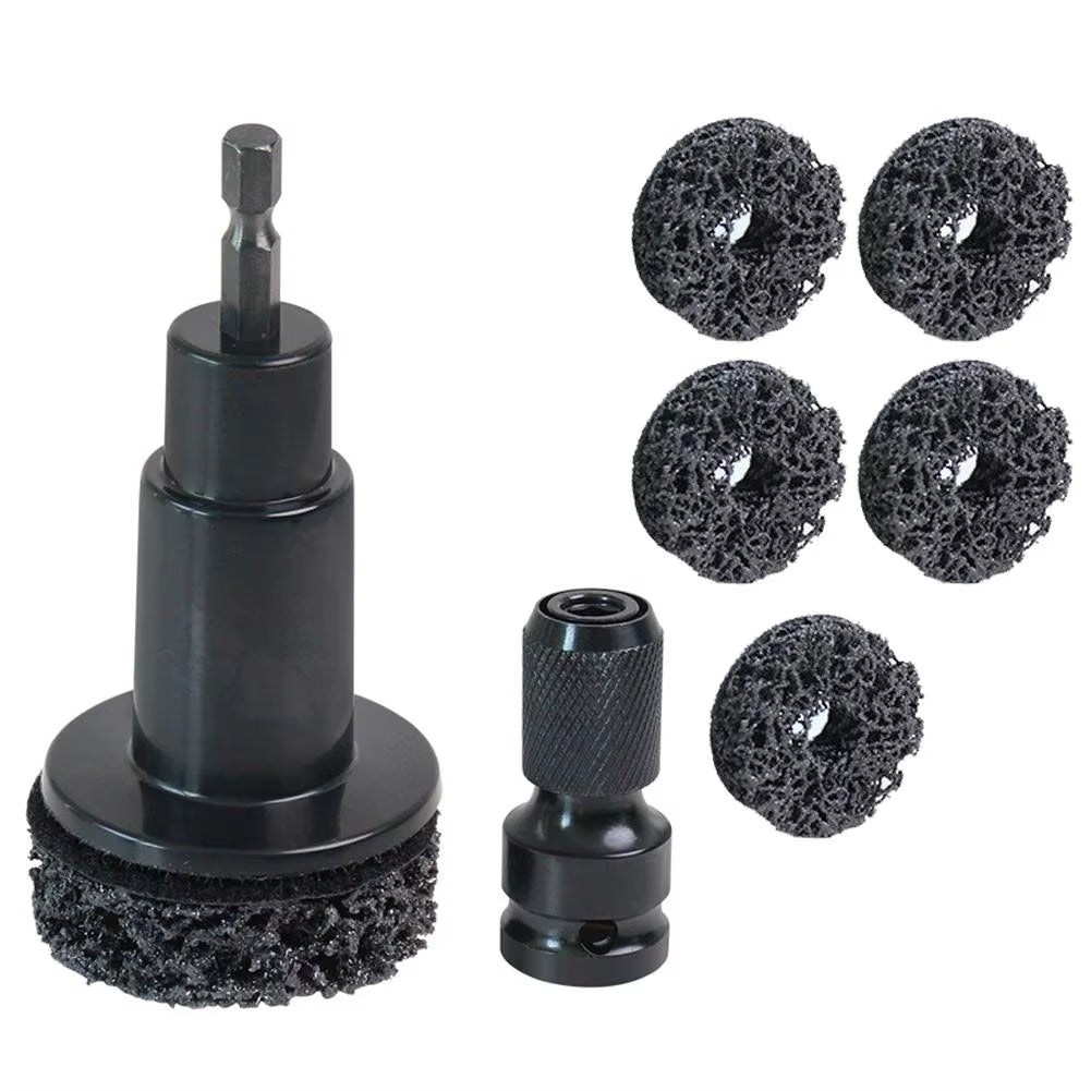 Mechanic Wheel Hub Cleaning Kit for Drill, Brake Hub & Stud Rust Removal
