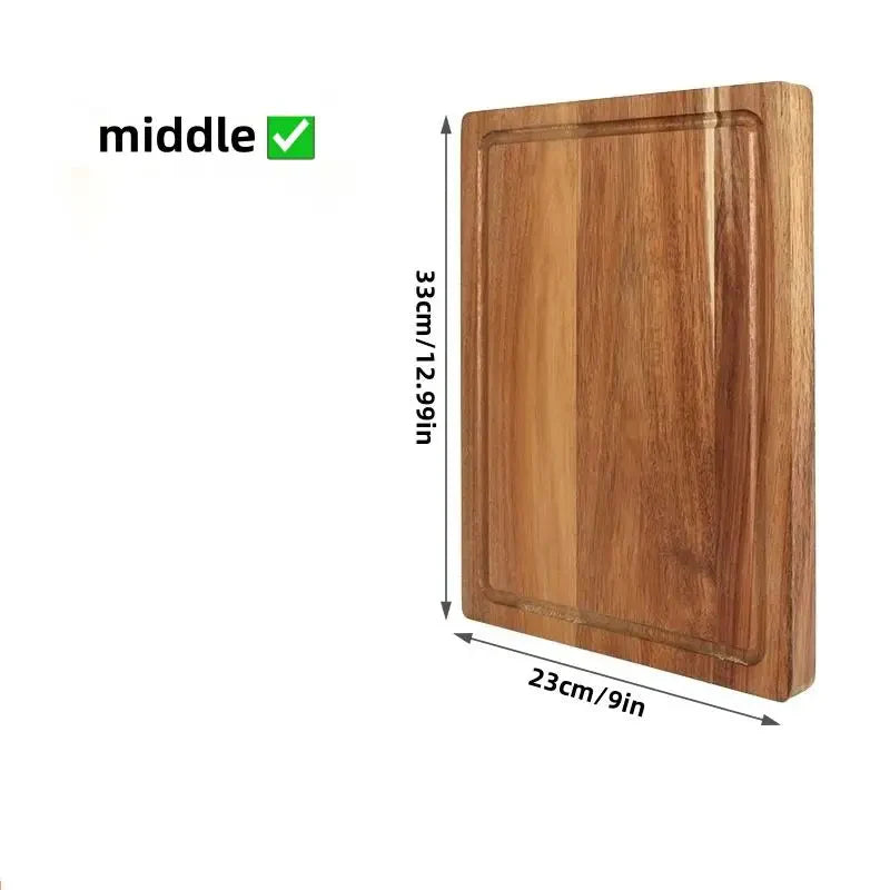 Bamboo Cutting Board Set with Juice Groove & Handles – image 2