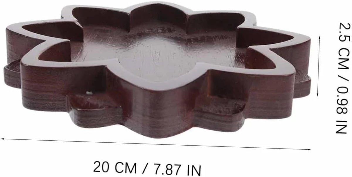 Lotus Wood Jewelry Tray - Natural Wood Trinket Dish – image 8
