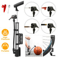 Mini Bike Pump with Frame Mount, Portable Tire and Ball Inflator