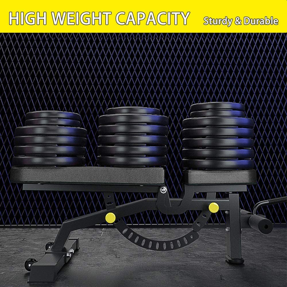 Adjustable Foldable Weight Bench with Caster Wheels – image 10