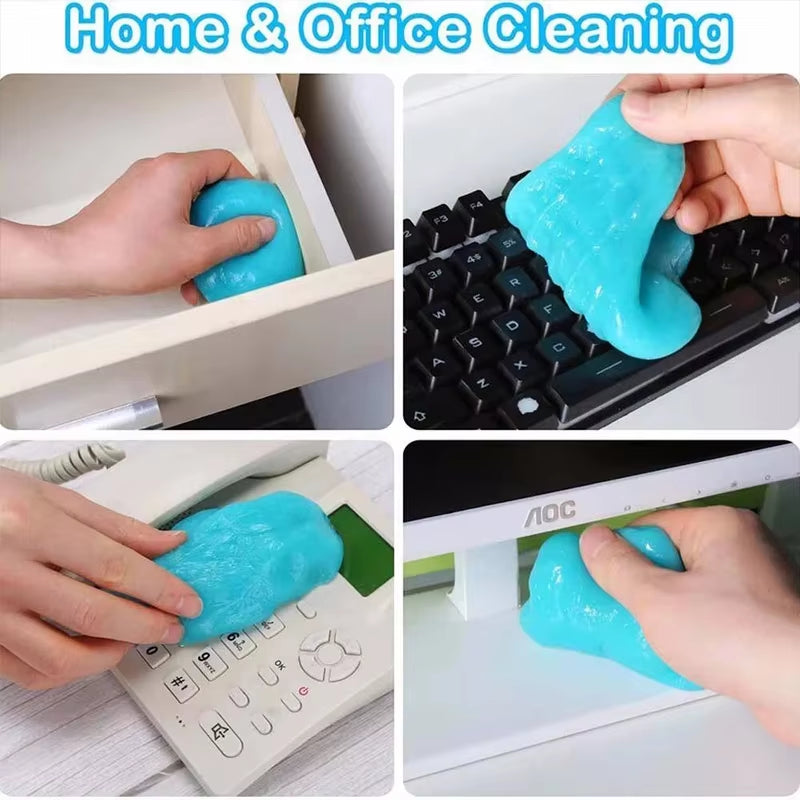 Car Cleaning Gel - Dust Remover Putty for Air Vents, Dashboard & Keyboard