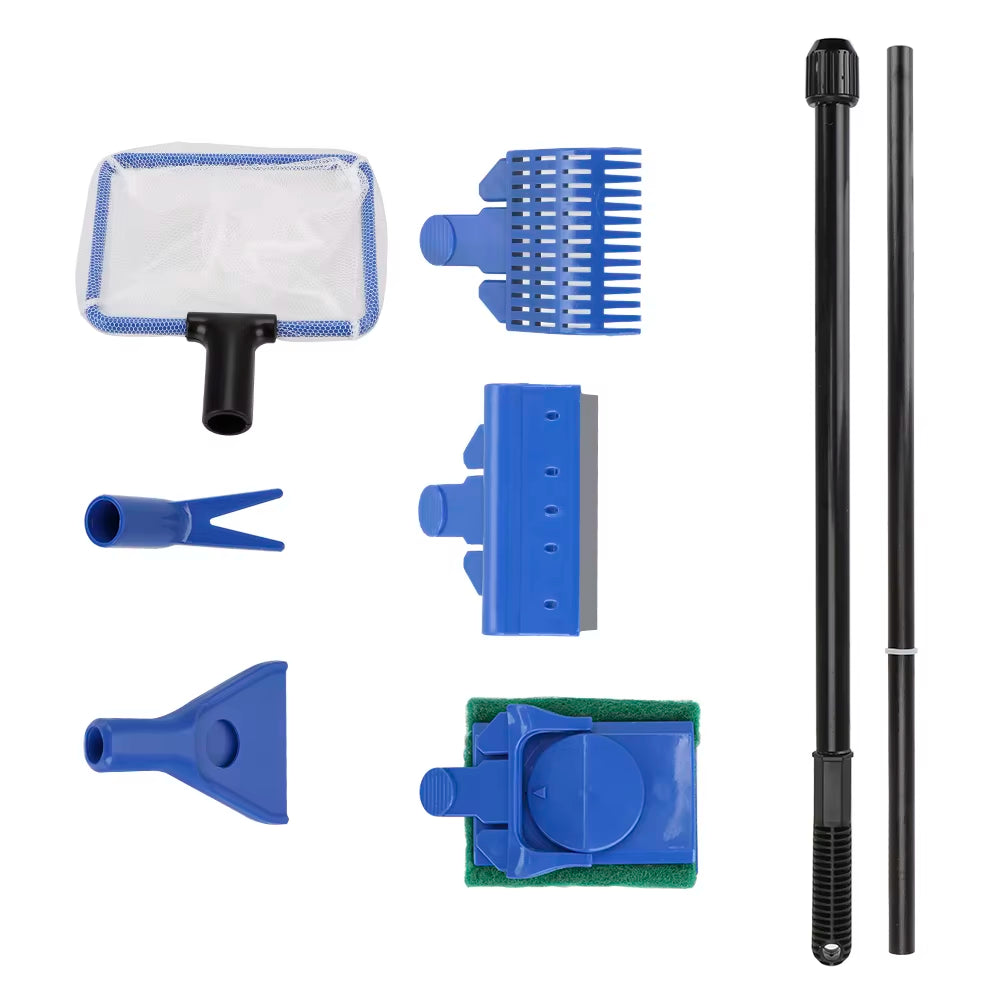 Aquarium Cleaning Tool Set - 5-in-1 Fish Tank Cleaner Kit