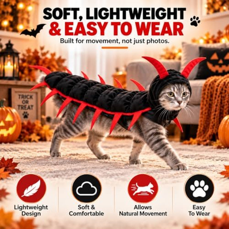 Centipede Cat Costume for Halloween, Cats and Small Dogs – image 3