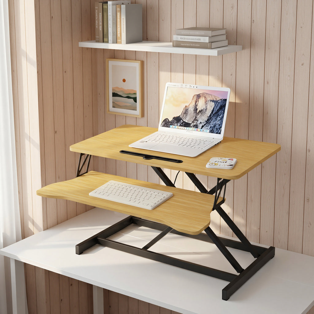 32 in Standing Desk Converter with Keyboard Tray, Height Adjustable