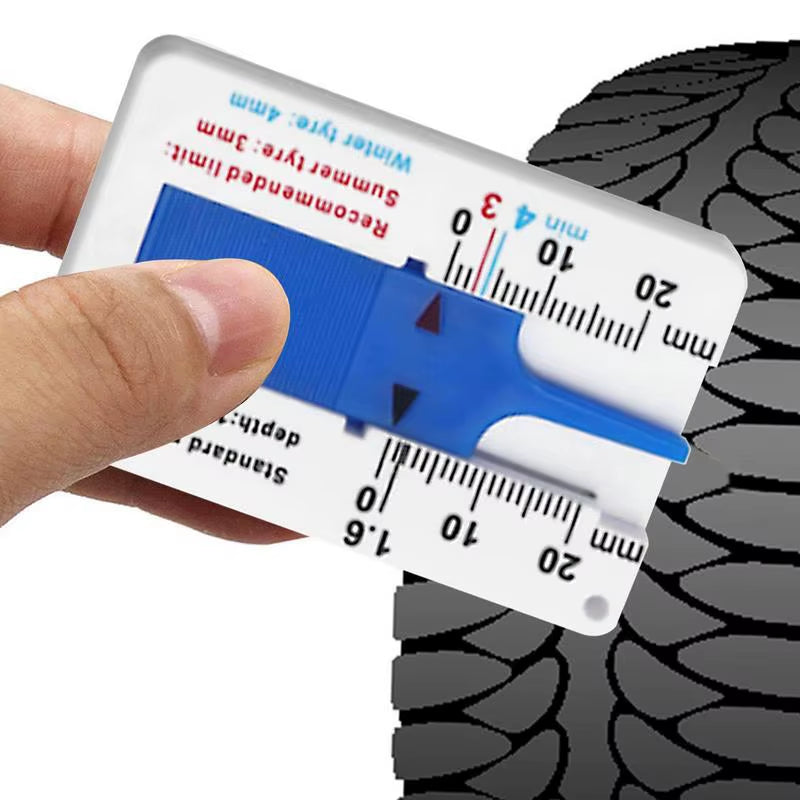 Tire Tread Depth Gauge 0-20mm Slide Ruler for Cars & Trucks – image 3