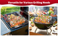 Rolling Grill Basket Set, Stainless Steel BBQ Accessories Gift Kit