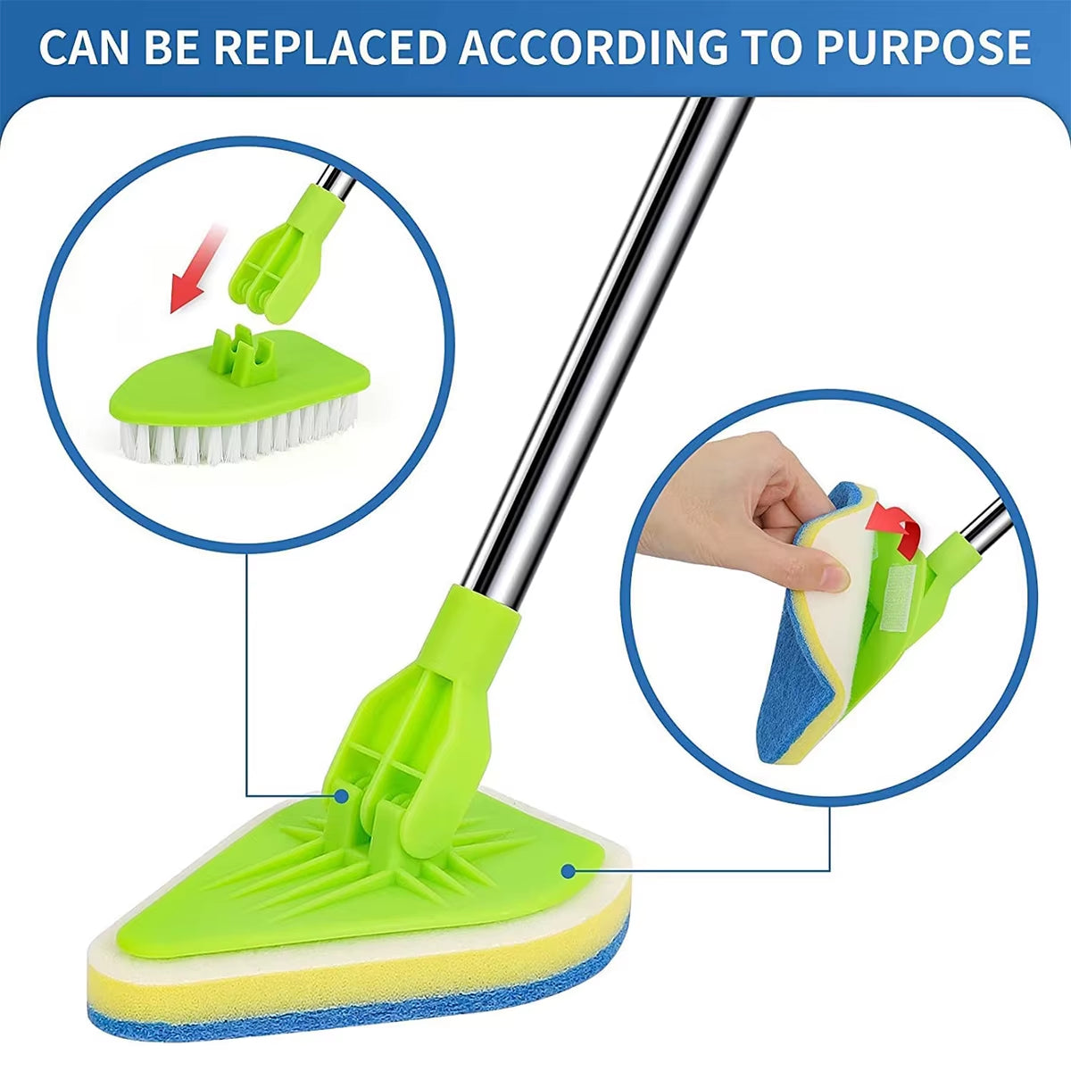 Tub and Tile Scrubber – Extendable Bathroom Cleaning Brush Set – image 3