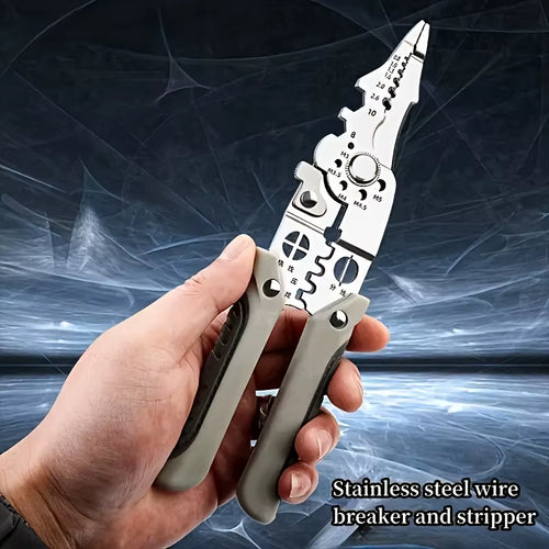 Automatic Electrical Wire Stripper and Crimper Pliers