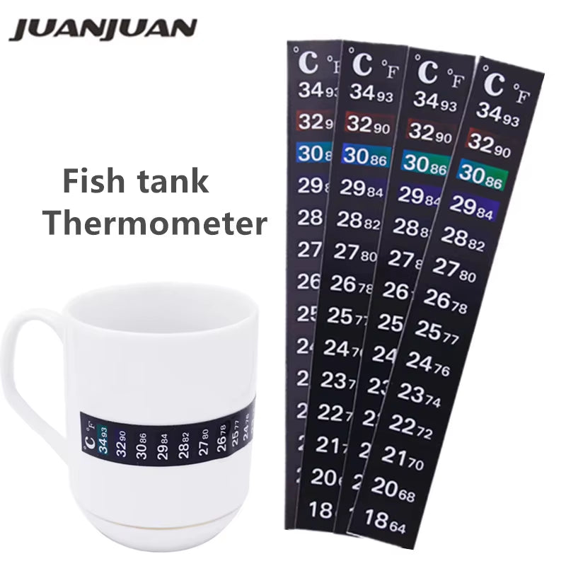 Aquarium Thermometer Strips - Stick-On Fish Tank Temperature Stickers – image 2