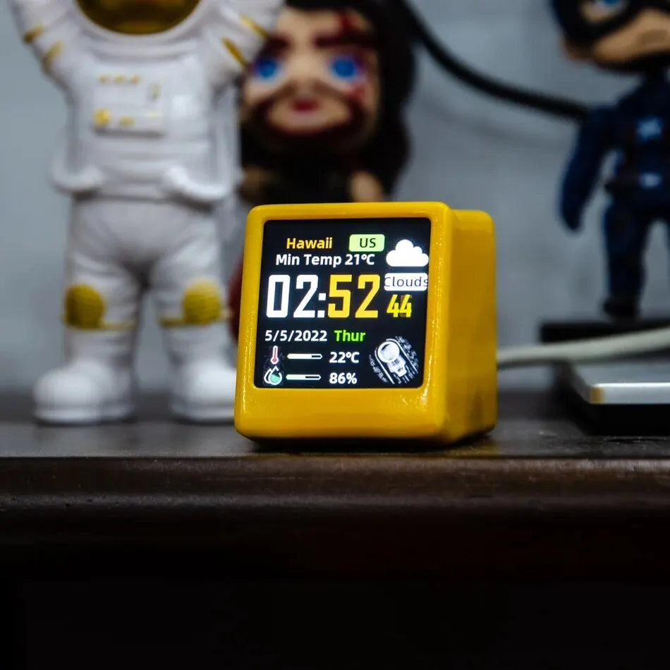 WiFi Weather Clock – Mini Desktop Smart Display Station
