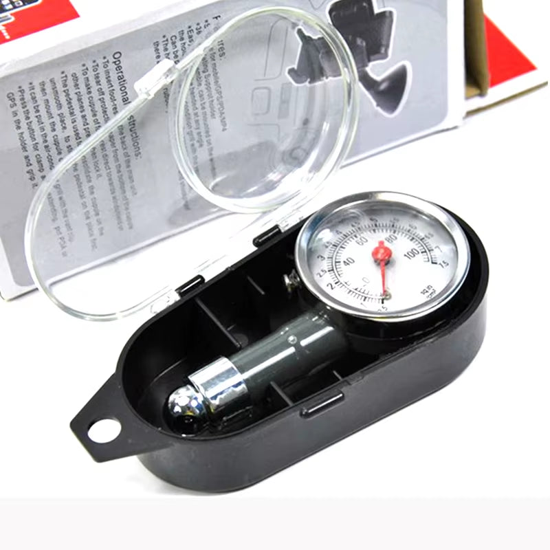 Tire Pressure Gauge – Mini Dial 0–100 PSI with Bleed Valve – image 4