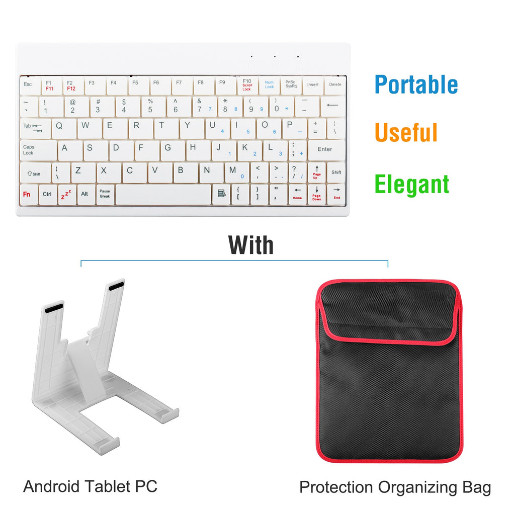 Mini Wired Keyboard 80 Keys with Tablet Stand and Carry Bag – image 8