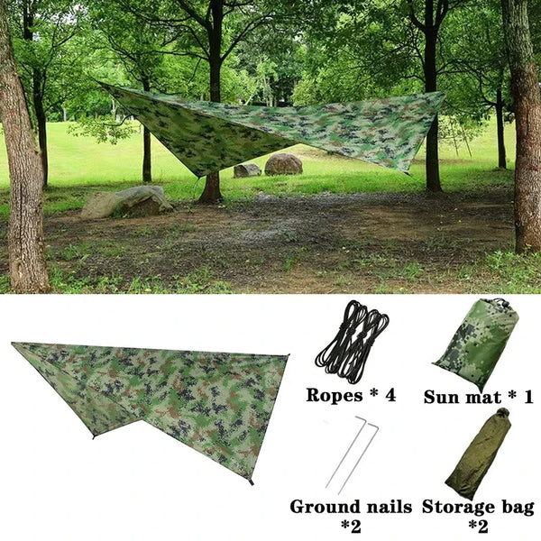 Waterproof Camouflage Tarp Canopy 90x55 in