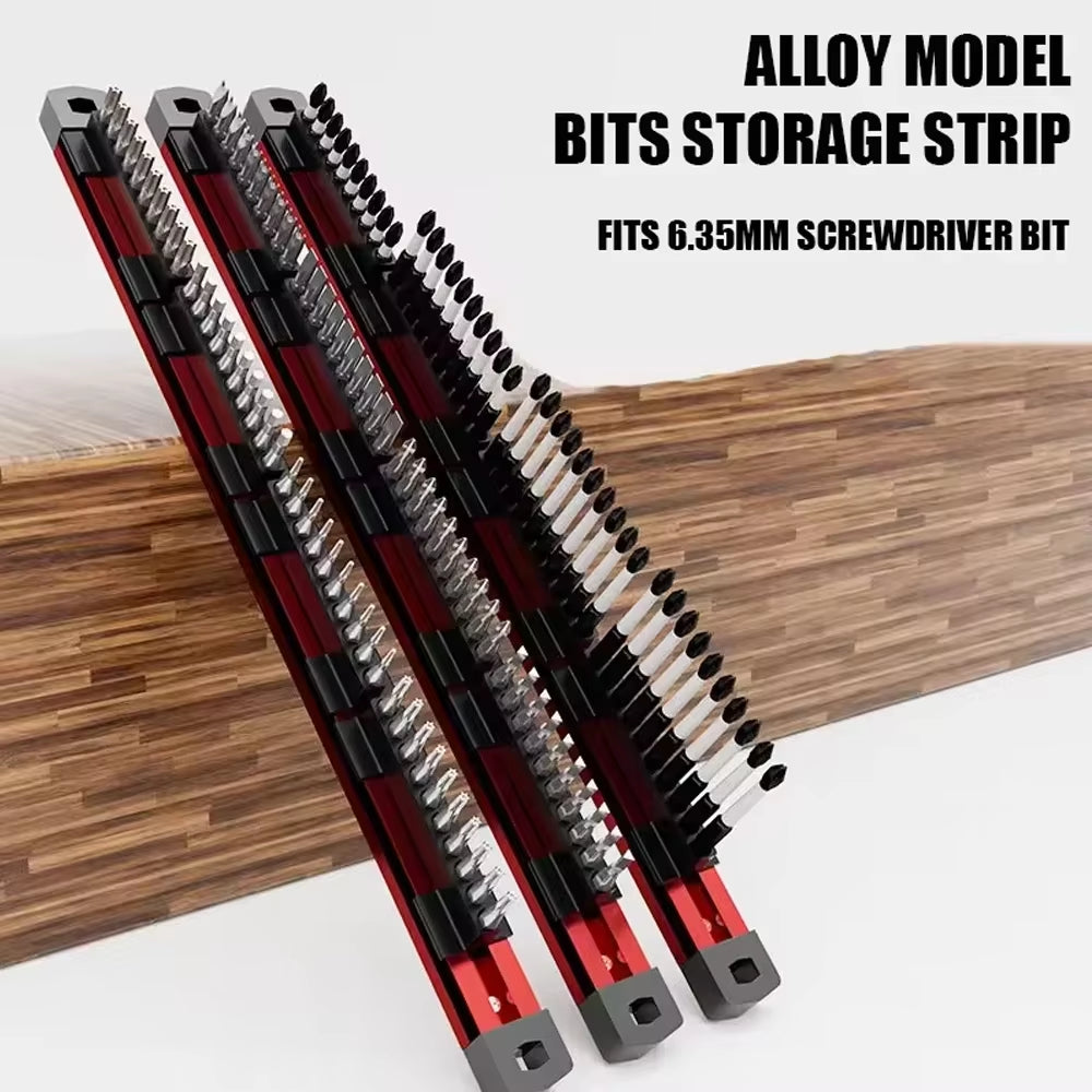 Magnetic 40-Slot Screwdriver Bit Organizer Case