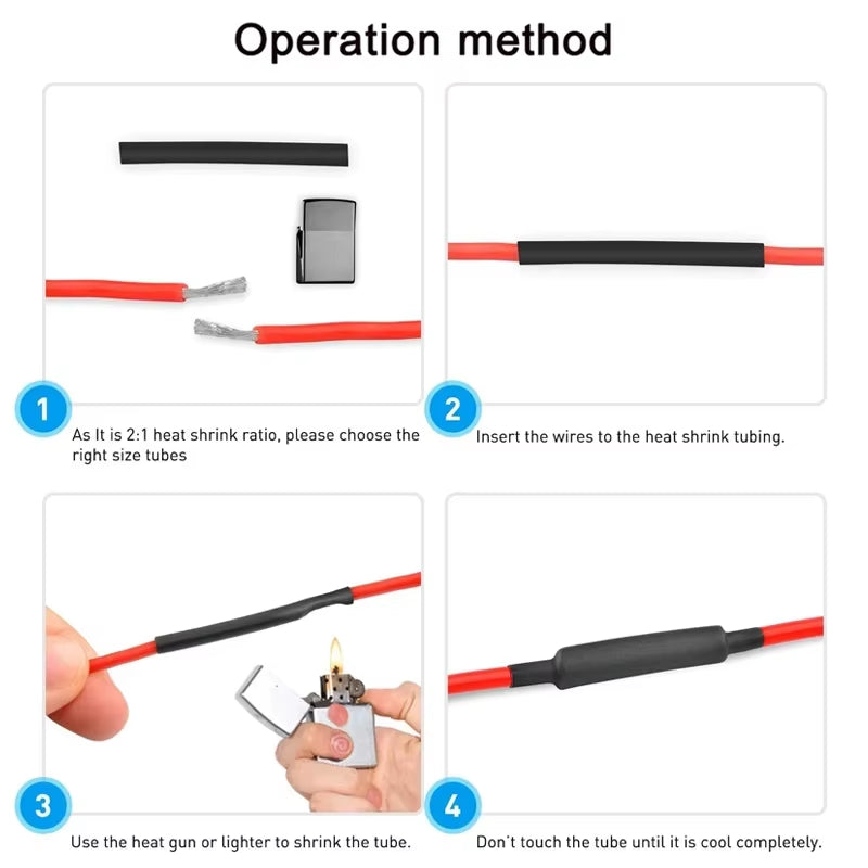 Heat Shrink Tubing Kit 530 Pcs – 2:1 Wire Insulation Sleeves – image 5