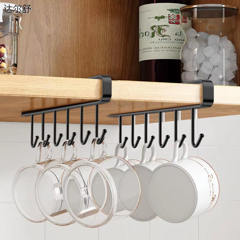 Under Shelf Hook Rack Mug and Utensil Holder – image 7