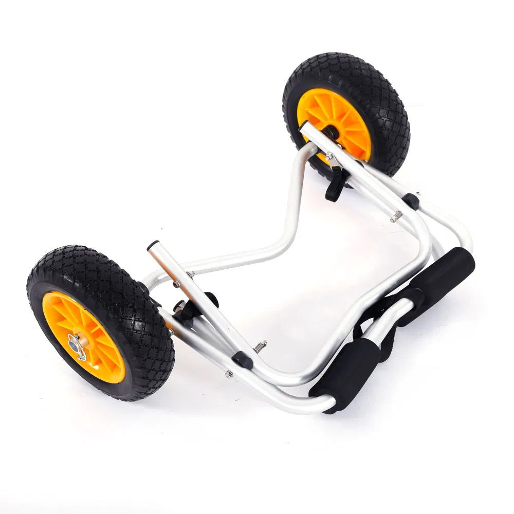 Kayak Cart, Folding Aluminum Canoe Trolley with Removable Wheels – image 8