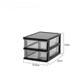 Clear Drawer Desk Organizer, Stackable 2-4 Tier