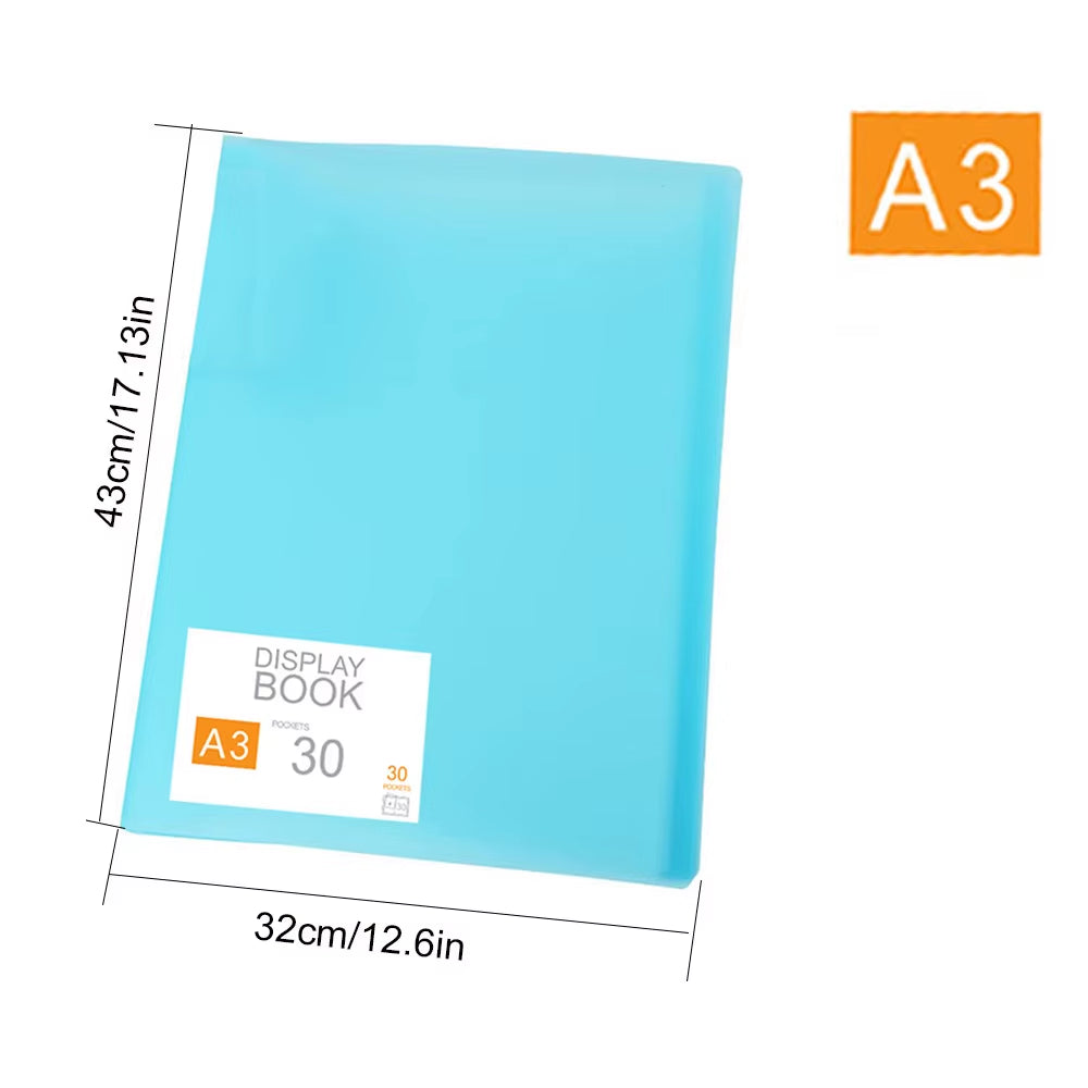 Diamond Painting Storage Book, A3 30-Page Clear Pocket Portfolio – image 3