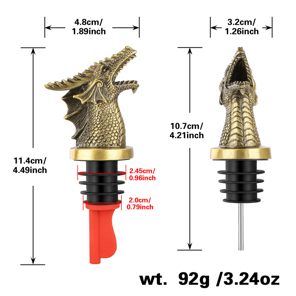 Faucet Bottle Stopper & Pourer – Zinc Alloy Wine Dispenser – image 3