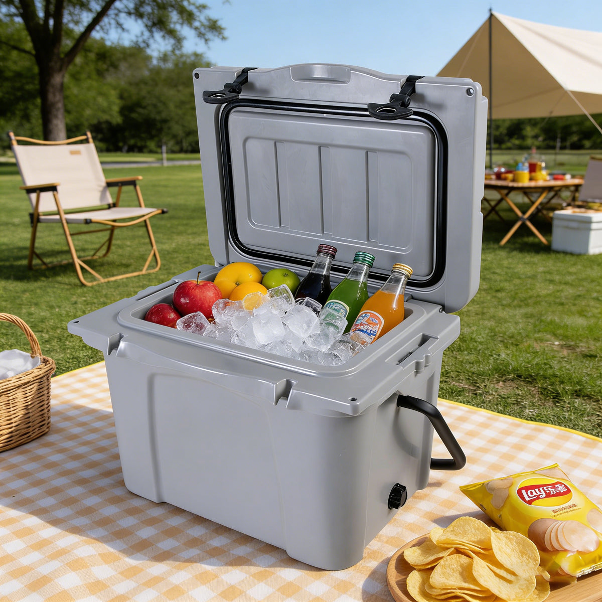 25 Qt Hard-Sided Cooler with Fish Ruler and Bottle Opener – image 5