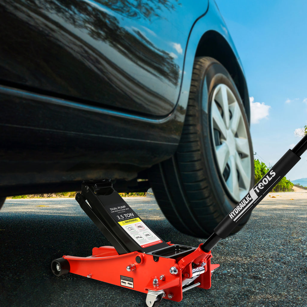 Floor Jack 3.5 Ton Low Profile Dual Piston, 4-21 in Lift Range – image 7