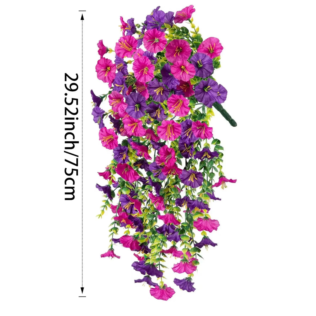 Artificial Hanging Plants - UV Resistant Fake Flowers for Decor