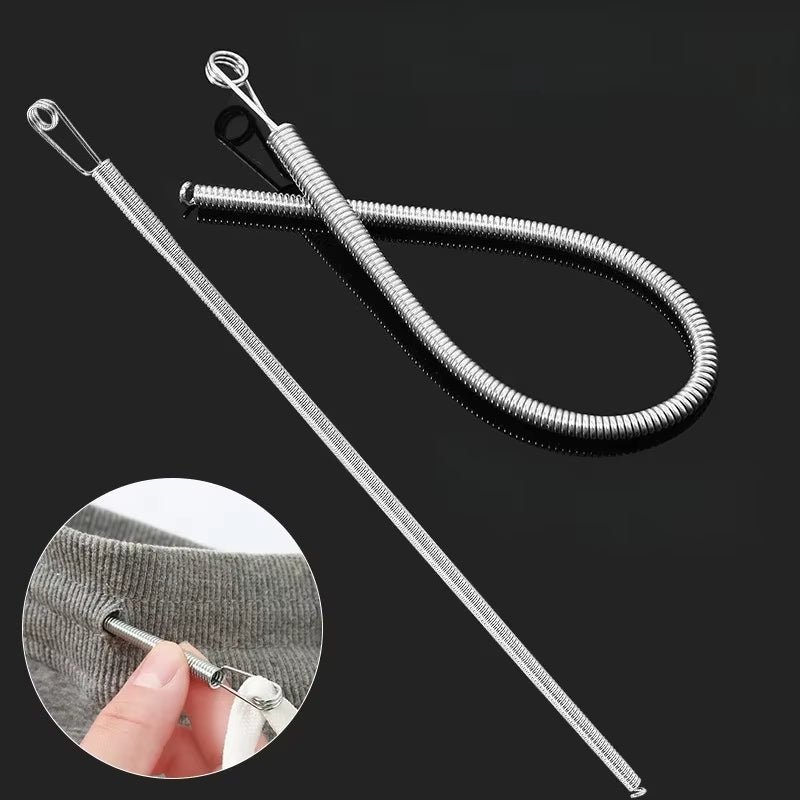 Drawstring Threader Tool, Metal Spring Clip for Hoodies & Pants – image 5