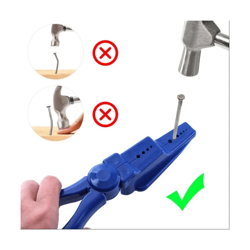 Nail Holder Finger Guard Clamp - Safe Hammering Positioning Tool – image 7