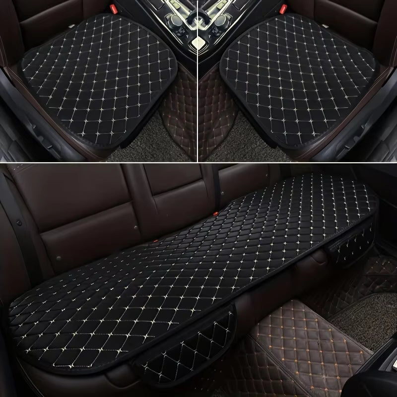 Car Seat Cushion Cover Set 3-Piece Breathable Universal Protector Pads – image 6