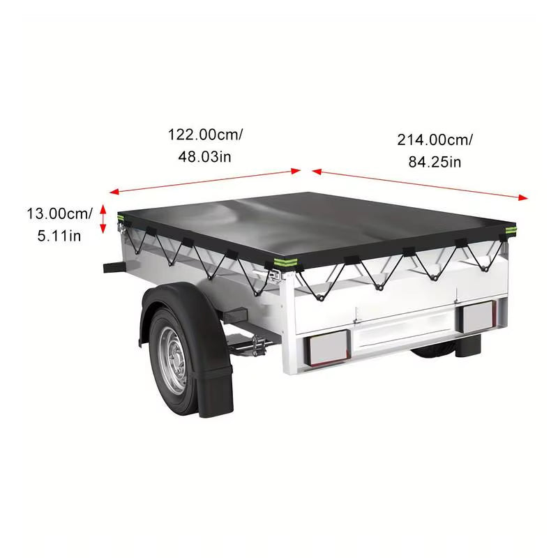 Waterproof 600D Oxford Pickup Bed Tarp Cover, Short Box – image 1