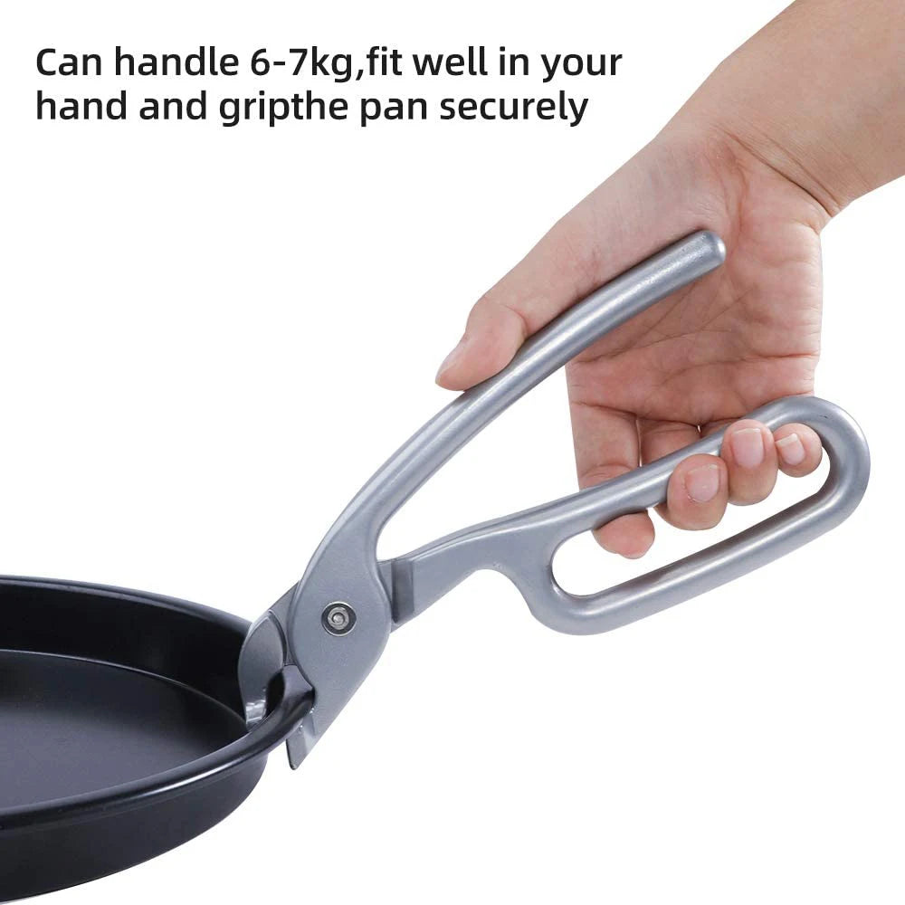 Pizza Pan Gripper – Cast Aluminum Hot Pan Lifting Tongs – image 2