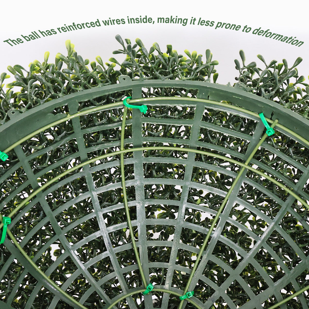 Artificial Boxwood Topiary Balls 2 Pack, 18.5 in Outdoor Decor – image 7